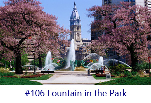 Fountain in the Park Screen Image