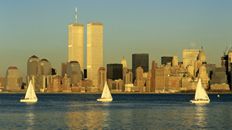 52" TV Screen Image #102 Sail Boats in New York City (Screen Print Only. 52 Inch TV Prop Not Included)