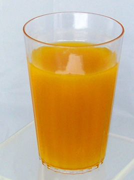 Fake Orange Juice Glass