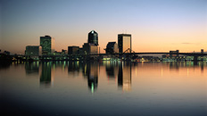 Screen Image Print #114 Jacksonville at Dusk (Screen Print Only.)