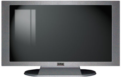 52" TV Prop Plasma-LED Flat Screen TV in Matte Silver-XX Style Series